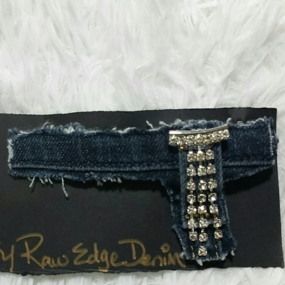 Tasty Raw Edge Embellished Denim & Lina Ha…